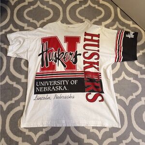Vintage Nebraska Huskers Large Tee